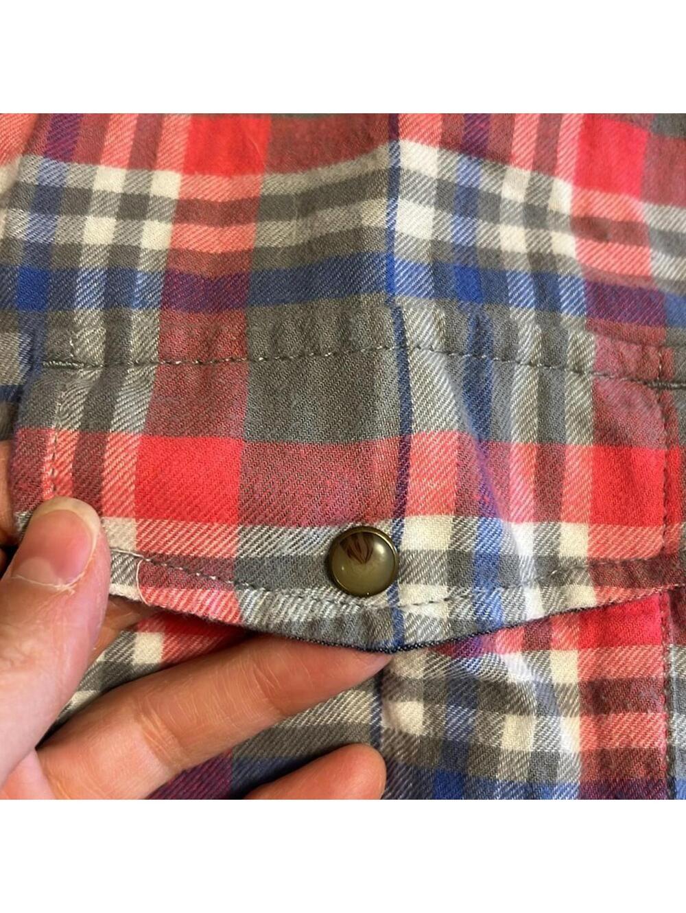 NWOT JACHS Girlfriend Lightweight Flannel Blouse Women's XXL Snap Front - Picture 3 of 8